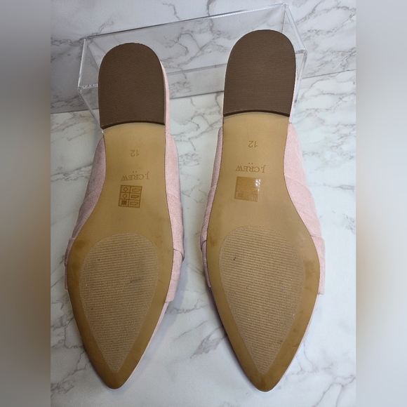 J. Crew Blush Knotted Suede Pointed-Toe Mules - Picture 5 of 5